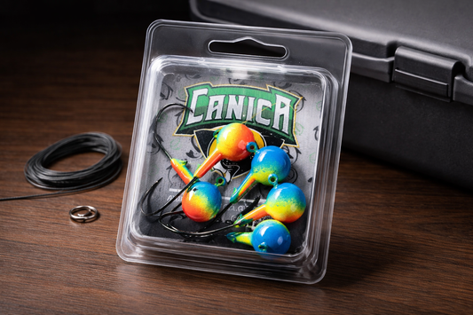 Tête de Jigs rondes (Arc-en-ciel) 3/8 oz