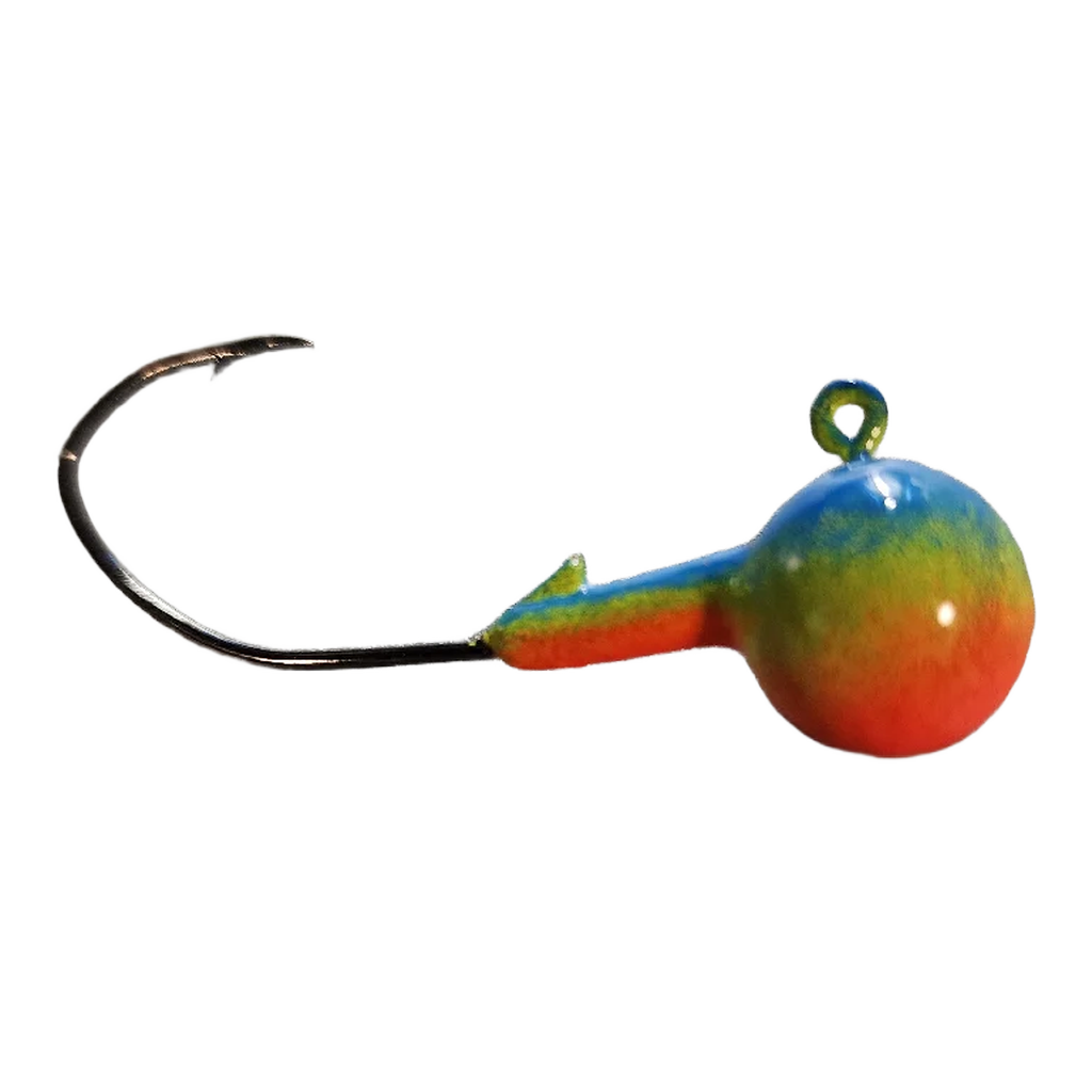 Tête de Jigs rondes (Arc-en-ciel) 3/8 oz