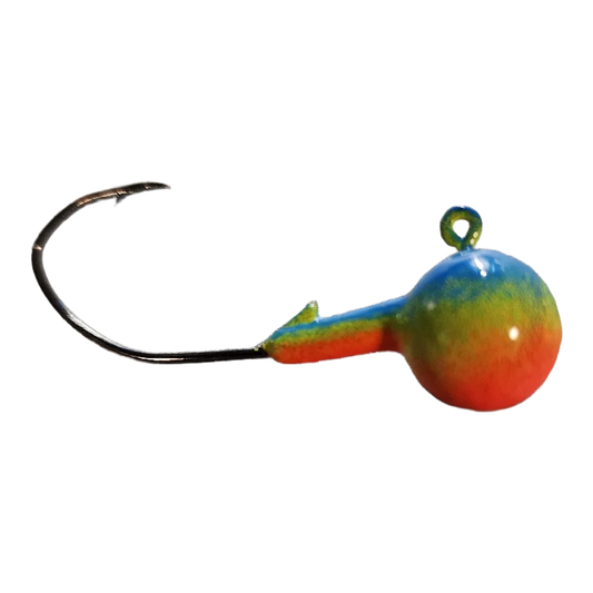 Tête de Jigs rondes (Arc-en-ciel) 3/8 oz