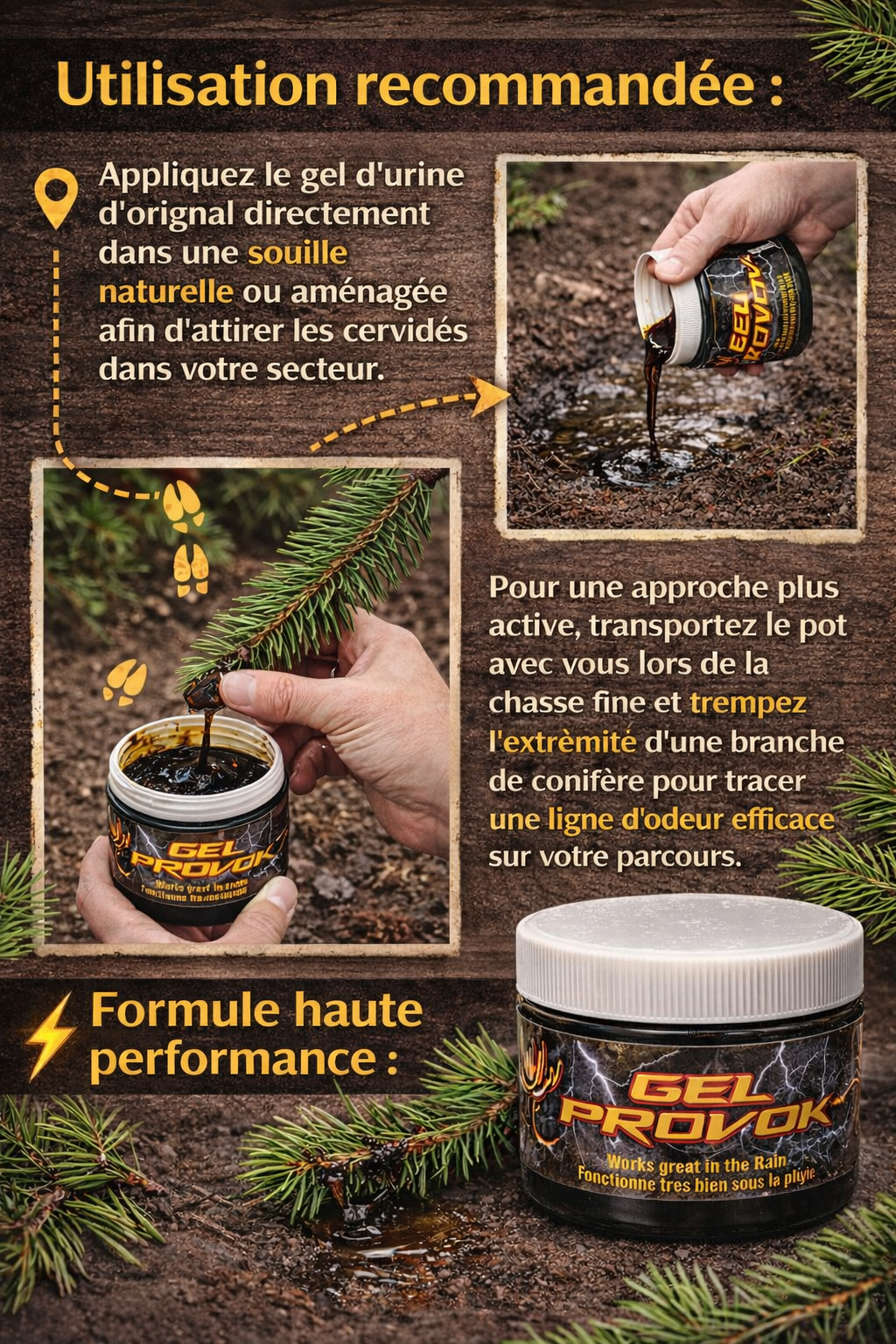 GEL PROVOK Chevreuil  (Mâle)